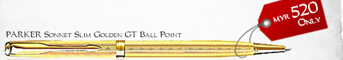 PARKER Sonnet Slim Golden GT Ball Point